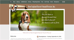 Desktop Screenshot of newenglandbassethoundrescue.org
