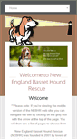 Mobile Screenshot of newenglandbassethoundrescue.org